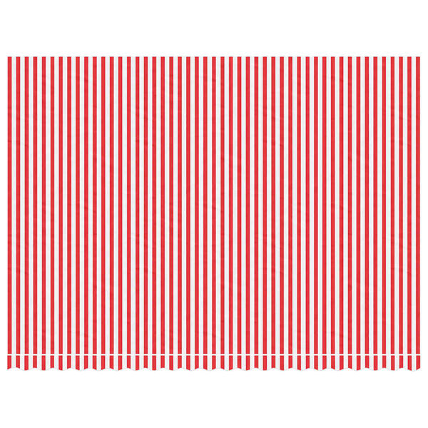 vidaXL Markisv&auml;v r&ouml;d och vit randig 5x3,5 m