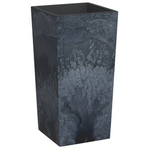 vidaXL Blomkruka avtagbar insida antracit 21/49 L PP betonglook