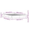 vidaXL Sängram med LEDs sonoma-ek 120x200 cm konstruerat trä
