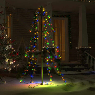 vidaXL Ljuskon för julgran 160 LED inne/ute 78x120 cm