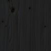 vidaXL Sängram svart massivt trä 200x200 cm