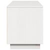 vidaXL Tv-bänk vit 156x37x45 cm massiv furu