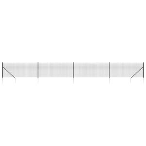 vidaXL St&auml;ngsel med markspett antracit 1x10 m