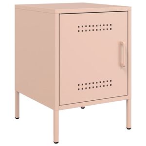 vidaXL S&auml;ngsk&aring;p rosa 36x39x50,5 cm st&aring;l