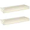 vidaXL Pallkuddset 2 pcs Kräm 120 x 40 x 8 cm Oxford tyg