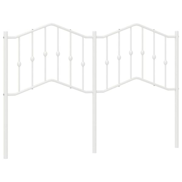 vidaXL Ers&auml;ttningsgavel metall vit 140 cm