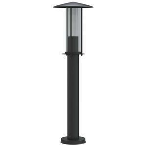vidaXL Utomhusgolvlampa svart 60 cm rostfritt st&aring;l