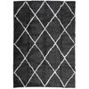 vidaXL Ryamatta PAMPLONA l&aring;ng lugg modern svart & gr&auml;ddvit 200x280 cm