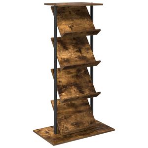 vidaXL Tidningshylla R&ouml;kt ek 68 x 40 x 123.5 cm Konstruerat tr&auml;