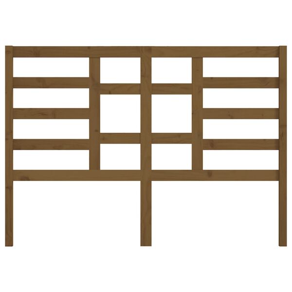 vidaXL Sänggavel honungsbrun 156x4x104 cm massiv furu
