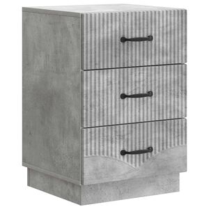 vidaXL Nattduksbord Betonggr&aring; 43 x 41 x 63,5 cm Konstruerat tr&auml;