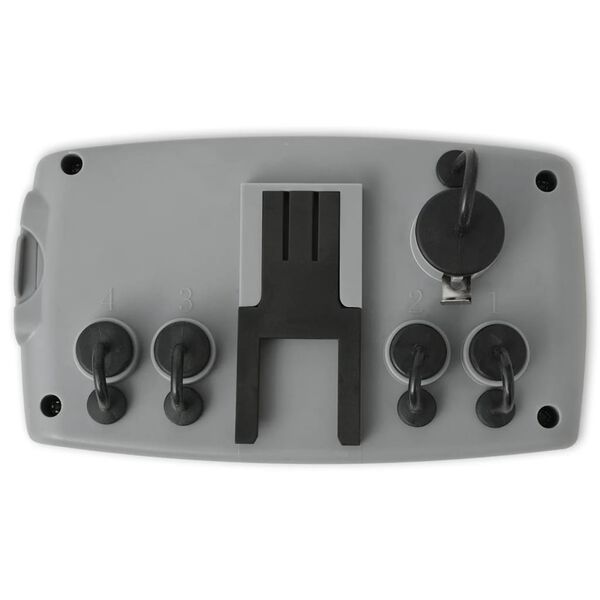 vidaXL Automatiskt bevattningstimer med 4 stationer och fuktsensor 3V