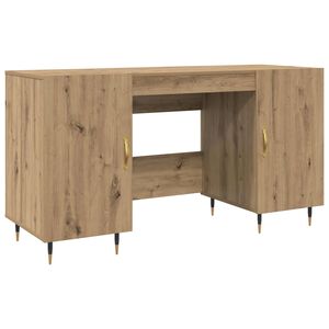 vidaXL Skrivbord artisan ek Konstruerat tr&auml; 140 x 50 x 75 cm
