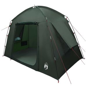 vidaXL Stuga T&auml;lt med tak Arm&eacute;gr&ouml;n 210 x 210 x 138 cm Polyester