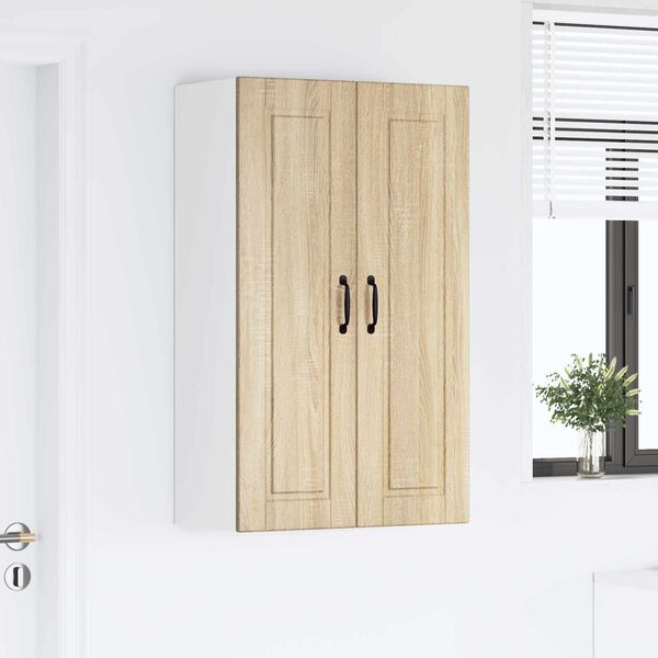 vidaXL K&ouml;kssk&aring;p med hylla Sonoma-ek 60 x 31 x 100 cm Konstruerat tr&auml;