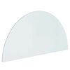 vidaXL Glas eldstad platta Transparent 1200 x 600 mm Glas
