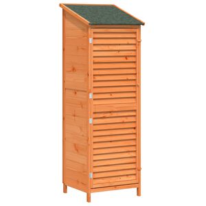 vidaXL Tr&auml;dg&aring;rdshus Brun 59 x 56 x 176 cm Massivt Furu