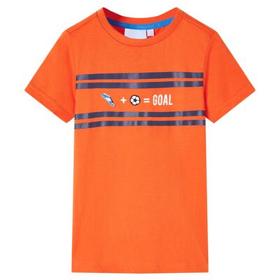 T-shirt för barn mörk orange 92
