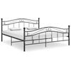vidaXL S&auml;ngram utan madrass svart metall 160x200 cm