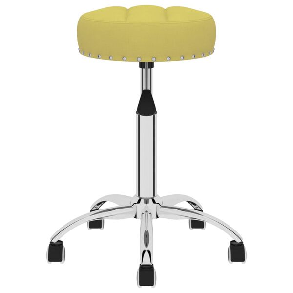 vidaXL Snurrbara matstolar 4 st gr&ouml;n tyg