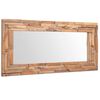vidaXL Prydnadsspegel teak 120x60 cm rektangul&auml;r