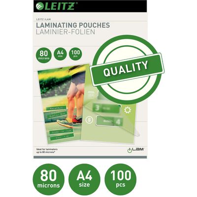 Leitz Lamineringsfickor 80 mikron A4 100-pack