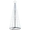 vidaXL LED Julgran EKENAS 250 cm 390 LED-lampor Kallvit St&aring;l Kallvit