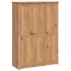 vidaXL Garderob PANAMA Honung 131,5 x 50 x 185 cm Massiv furu