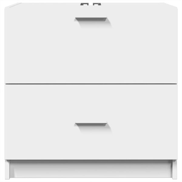 vidaXL Tvättställsskåp vit 59x37x59 cm konstruerat trä