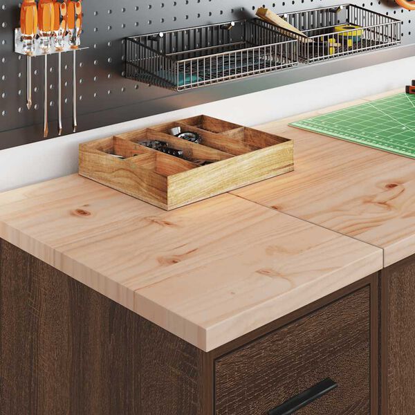 vidaXL Förvaringsskåp för garage brun ek 30x51x85 cm massivt trä furu