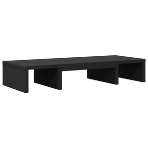 vidaXL Sk&auml;rmst&auml;ll justerbart 60x24x10,5 cm konstruerat tr&auml; svart
