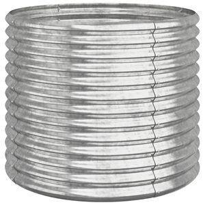 vidaXL Odlingsl&aring;da galvaniserat st&aring;l 80x80x68 cm silver