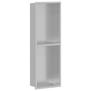vidaXL Dusch Nisch Silver 60 x 20 x 9,5 cm Rostfritt st&aring;l