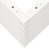 vidaXL Odlingslåda vit 110x40x45,5 cm massiv furu