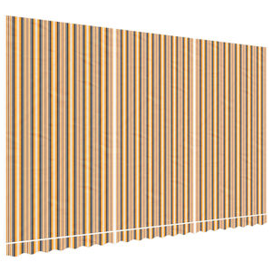 vidaXL Markisväv flerfärgad randig 5x3 m