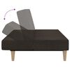 vidaXL B&auml;ddsoffa 2-sits m&ouml;rkbrun tyg