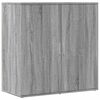 vidaXL Sk&auml;nk gr&aring; sonoma 79x38x80 cm konstruerat tr&auml;