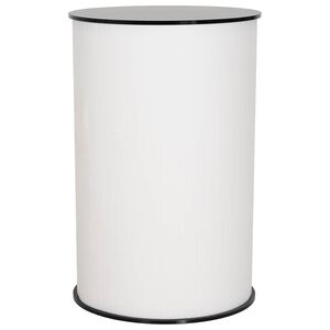 vidaXL M&auml;ssdisk Svart och Vitt &Oslash; 60 x 93 cm Konstruerat tr&auml; och PP