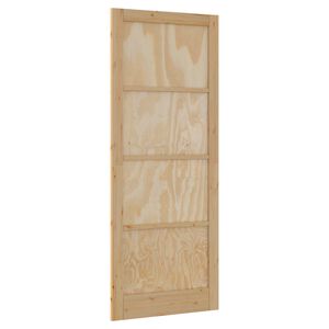 vidaXL Inredningsd&ouml;rr Naturlig 83 x 232 cm Plywood