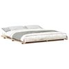 vidaXL S&auml;ngram Brun 180 x 210 cm Massiv furu