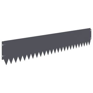 vidaXL Kant f&ouml;r gr&auml;smatta 30 pcs 103 x 20 cm St&aring;l Antracit