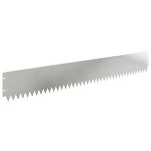 vidaXL Kant f&ouml;r gr&auml;smatta 30 pcs 103 x 15 cm St&aring;l Silver