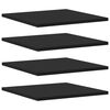 vidaXL Hyllplan 4 st svart 40x40x1,5 cm konstruerat tr&auml;