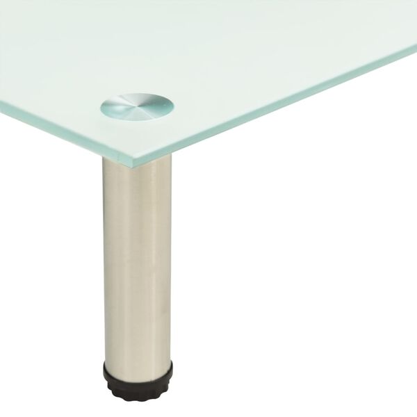 vidaXL TV-b&auml;nk frostad 100x35x17 cm h&auml;rdat glas