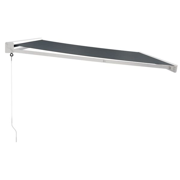 vidaXL Markis inf&auml;llbar antracit 4x3 m tyg&aluminium