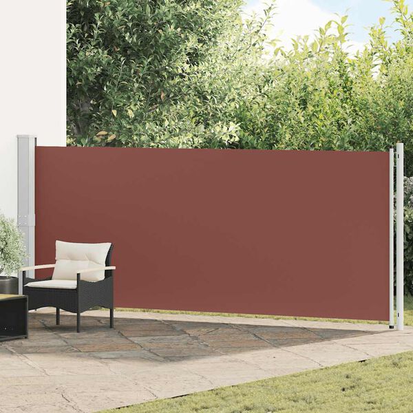 vidaXL Inf&auml;llbar sidomarkis 600x160 cm brun
