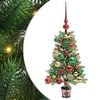 vidaXL Julgran med 150 LED-lampor med stativ Gr&ouml;n 65 cm PE