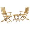vidaXL Caf&eacute;set 3 delar bambu