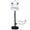 vidaXL Skrivbordslampa 25 W vit 15x15x55 cm E27