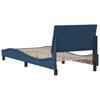 vidaXL Bed Frame without Mattress "Hanko" Blue 90x190 cm Fabric